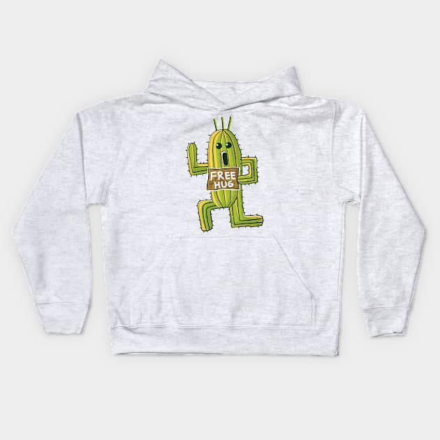 Free Hug Cactuar Kids Hoodie by gravisio